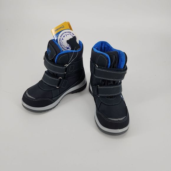 Kotofey Other - Kotofey Boy 29EU/11US Dark Blue Winter Sheep Wool Leather Waterproof Boots